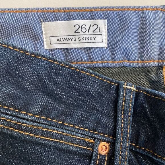 Sz 2/26L Long Dark Gap Always Skinny jeans - Picture 8 of 13